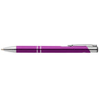 Branded Recycled Aluminium Retractable Pen with Chrome Trim