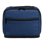 Branded Recycled Cotton Tech Organiser Pouch in Navy Blue