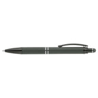 Branded Monochrome Soft Touch Stylus Pen in Gunmetal
