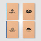 Branded Kraft Cover A5 Journal with Colour Edges