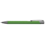 Branded Aluminium Pen with Gunmetal Trim in Green