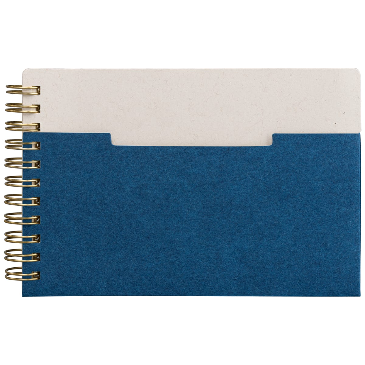 Branded A6 Recycled Cotton Spiral Pocket Notebook