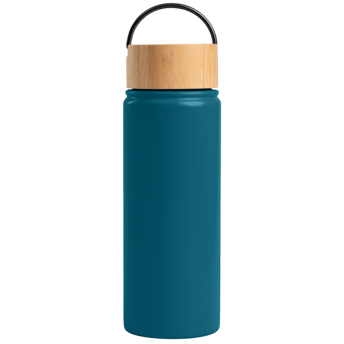 Branded 530ml Insulated Stainless Steel Bottle with Bamboo Lid