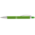 Branded Bright Soft Touch Stylus Gel Pen in Green