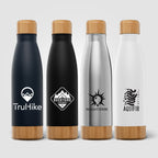 Branded Bamboo and Stainless Steel Insulated Bottle 650ml