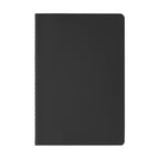 Branded Recycled PU Contrast Stitch A5 Journal in Black