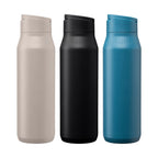 Branded Recycled Steel Bottle with Phone Holder Lid 750ml