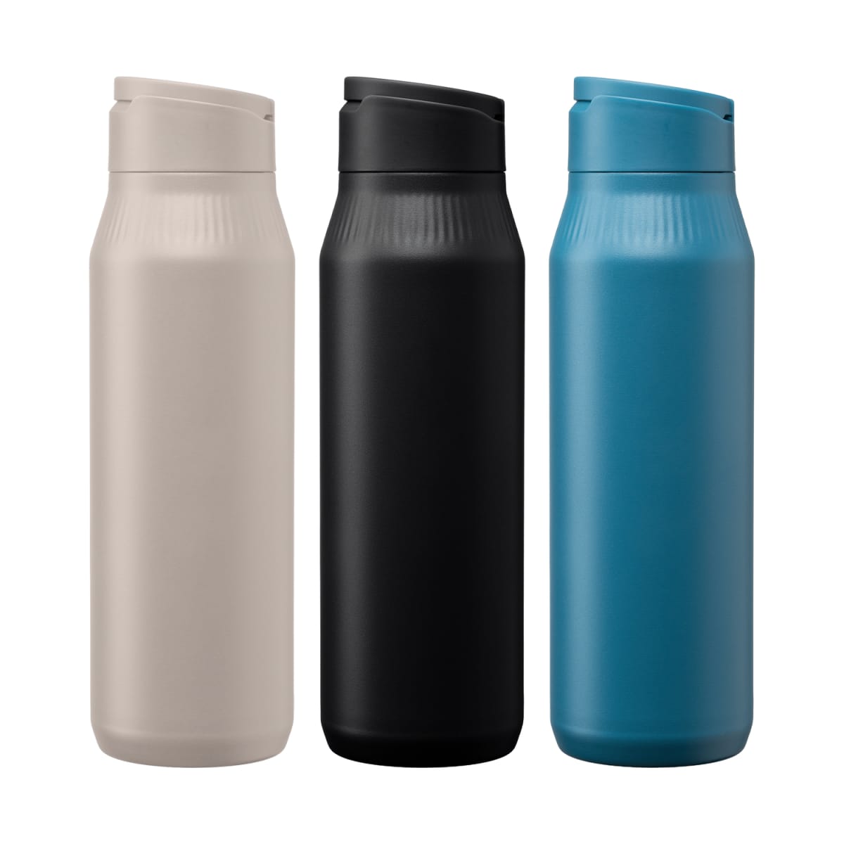 Branded Recycled Steel Bottle with Phone Holder Lid 750ml