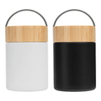 Branded 500 ml Recycled Steel Food Container with Bamboo Lid