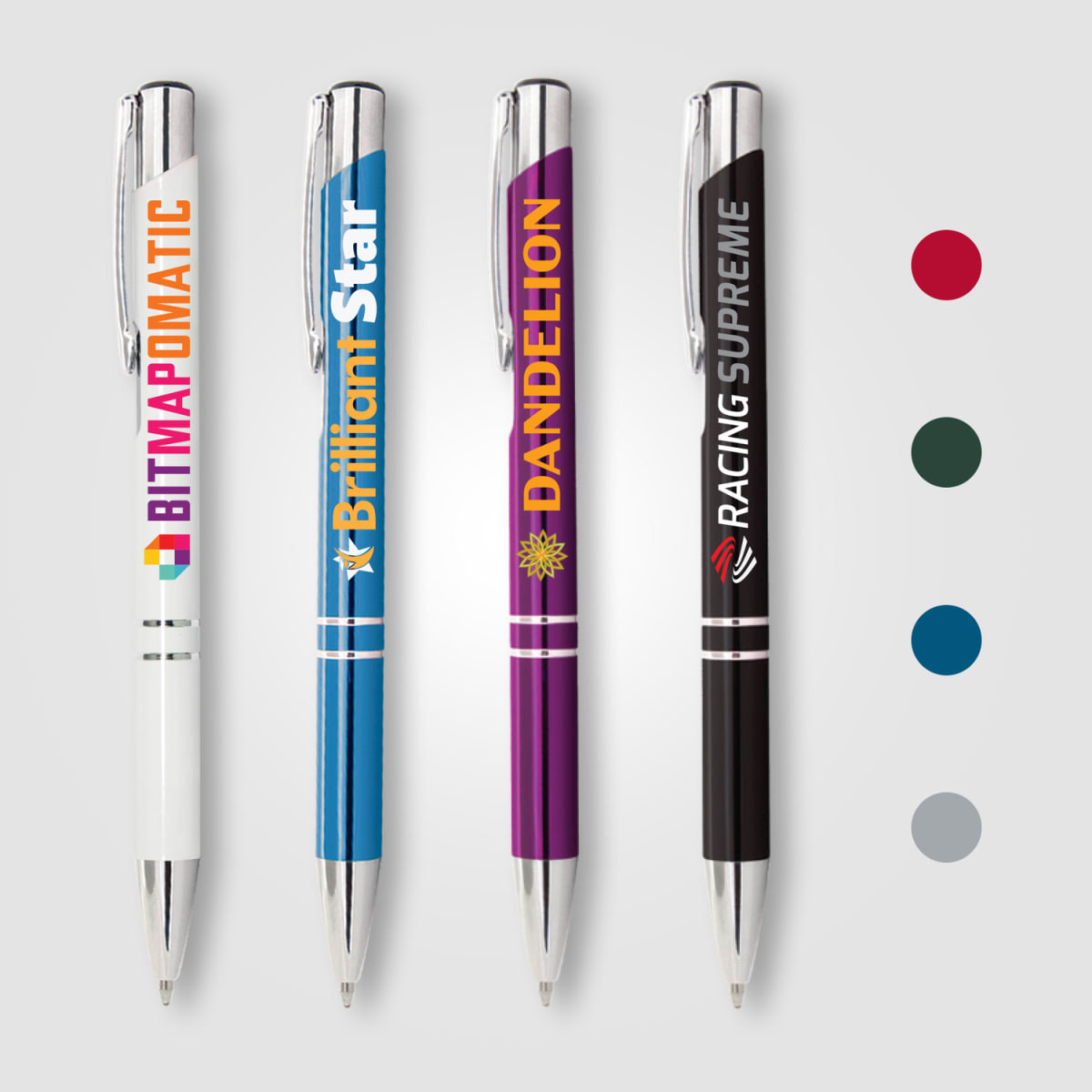Branded Glossy Anodised Aluminium Pen