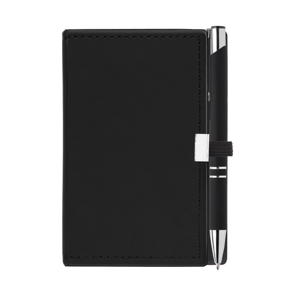 Branded Note Caddy and Pen Gift Set in Black
