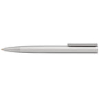 Branded Retractable Aluminium Pen with Rubberised Barrel in Silver
