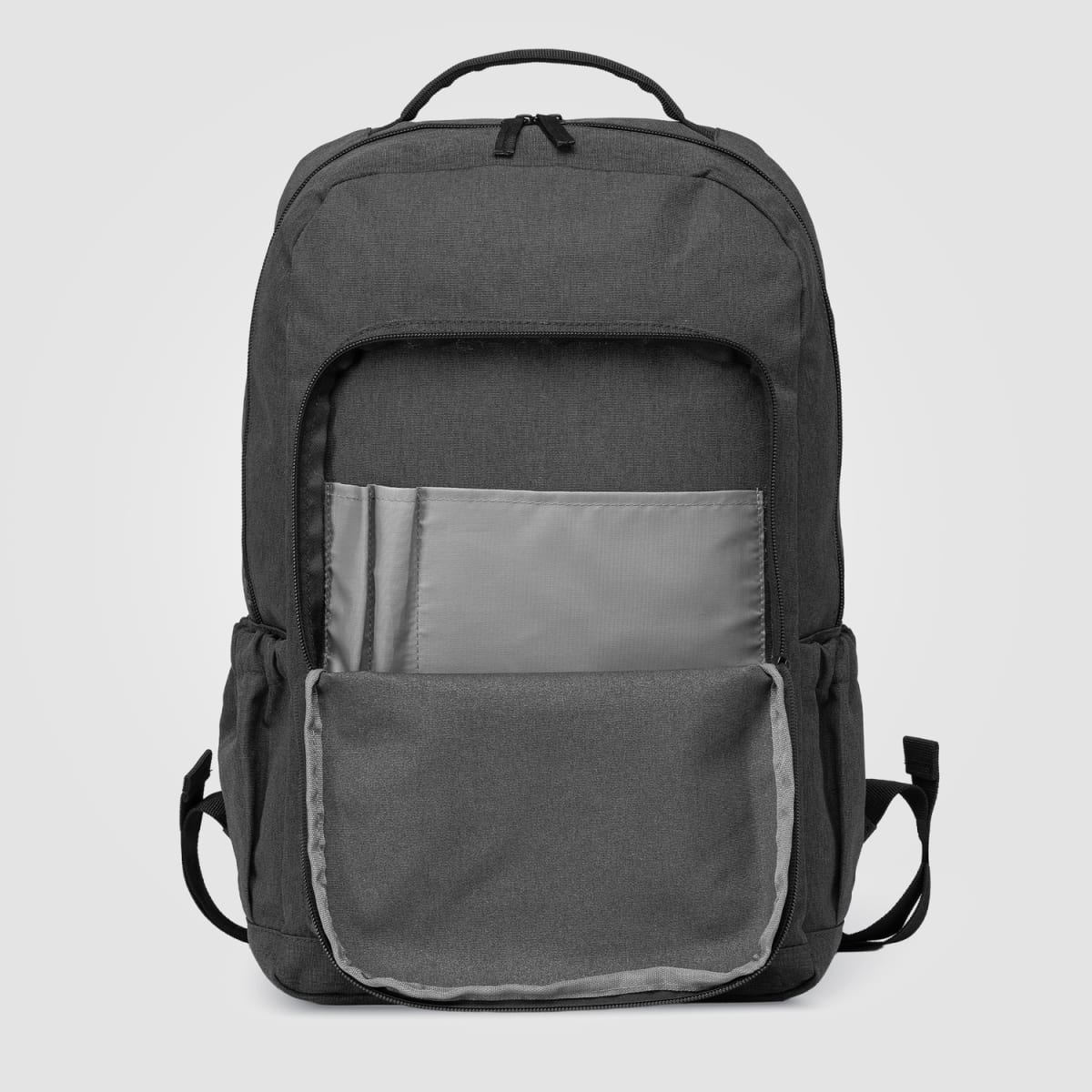 Branded rPET Dual-Compartment Laptop Backpack