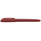 Branded Monochrome Gel Pen with Rubber Finish and Stylus in Burgundy/Burgundy