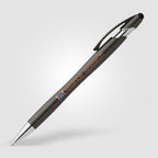 Branded Recycled Plastic Metallic Stylus Pen with Chrome Trim