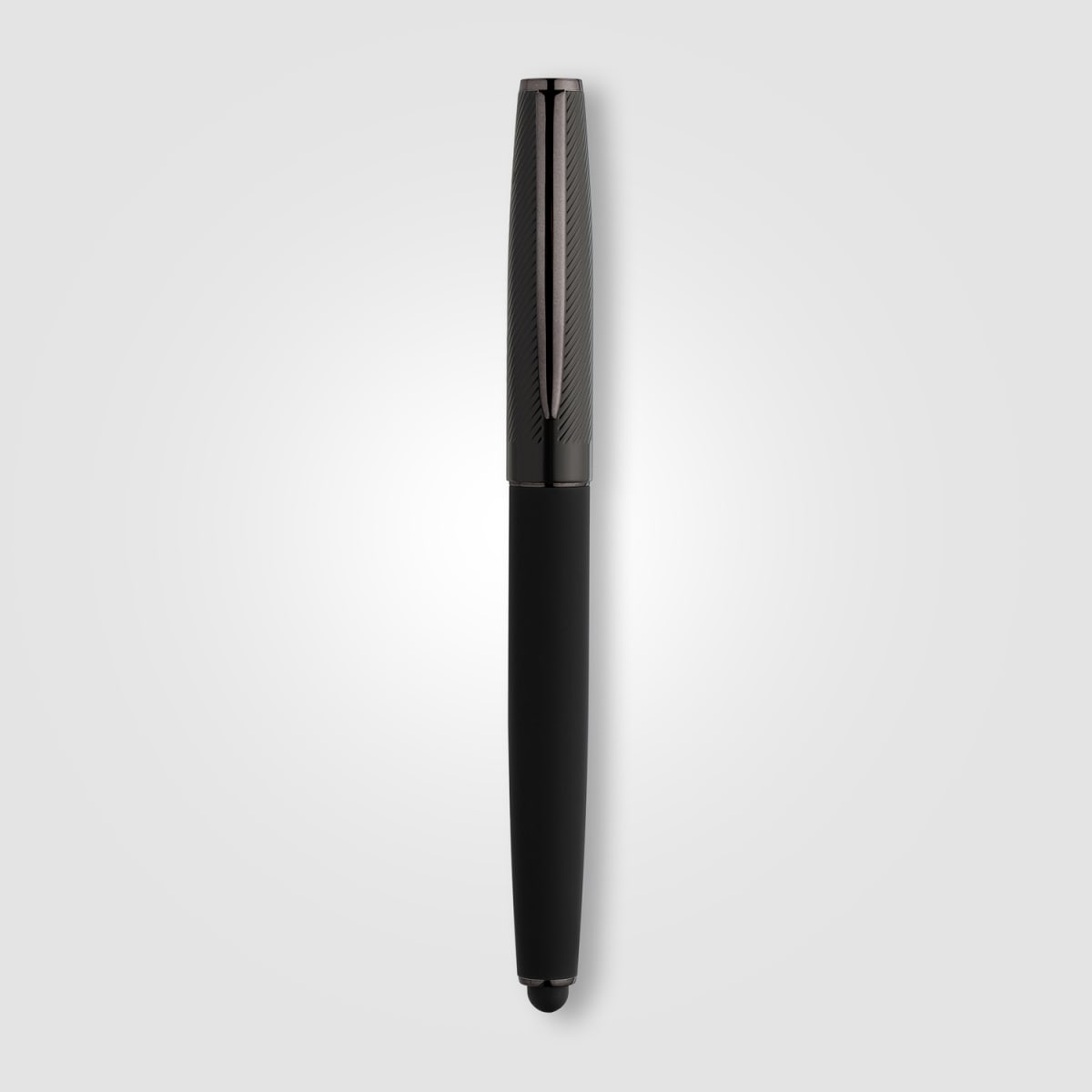 Branded Capped Recycled Aluminium Stylus Gel Pen