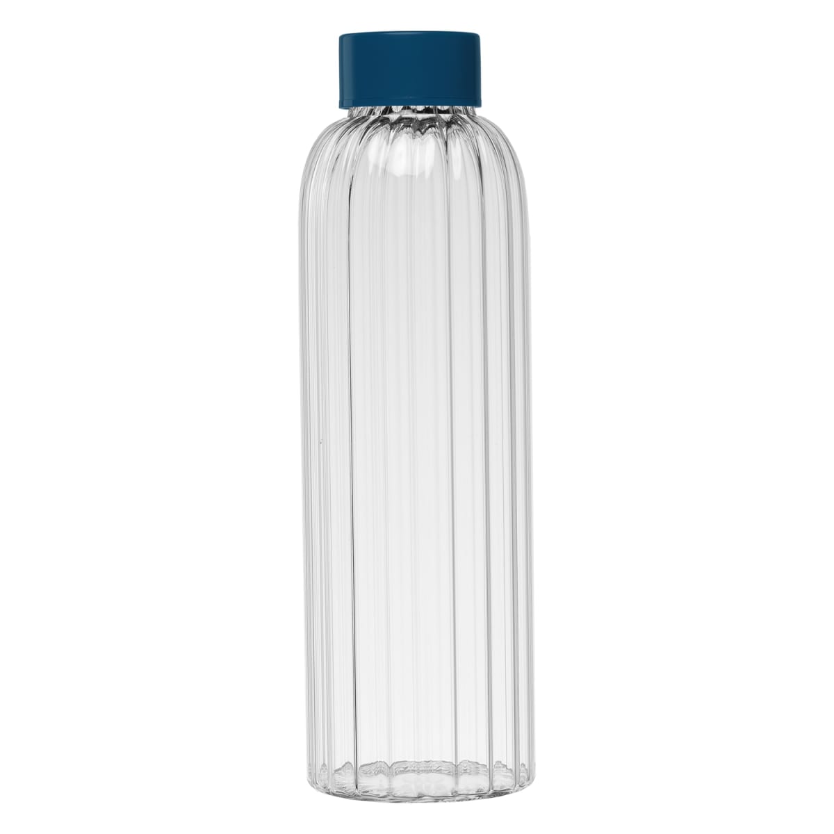 Branded Borosilicate Glass Bottle with Steel Lid - 620ml