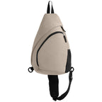 Branded Recycled rPET Nylon Sling Bag in Dune