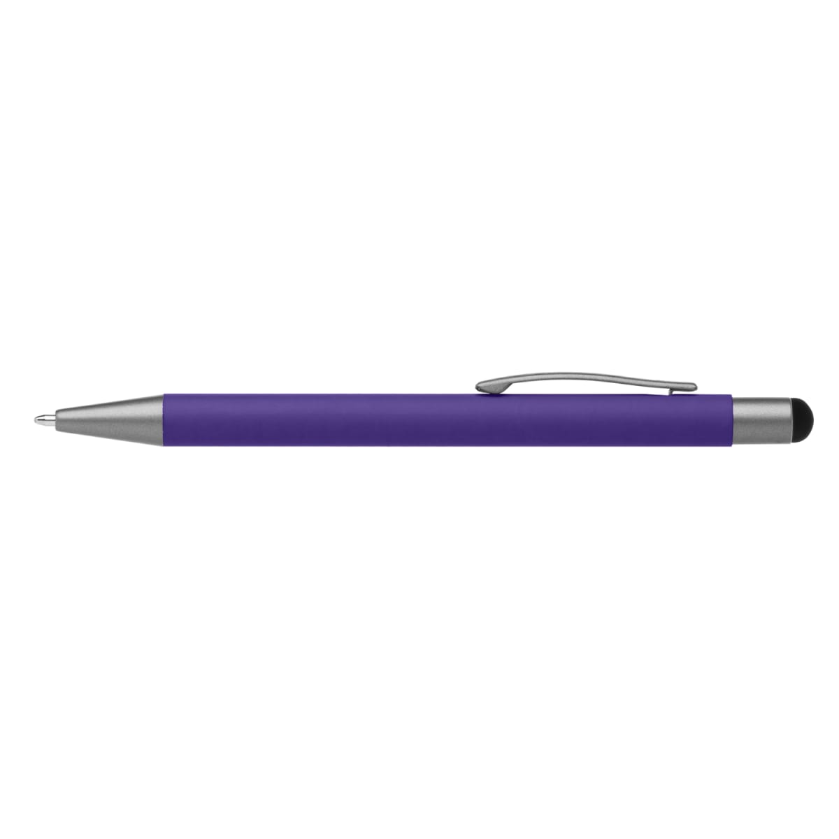 Branded Retractable Gunmetal Trim Stylus Pen