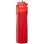 Branded Insulated Stainless Steel Flip-Straw Bottle 690ml in Red