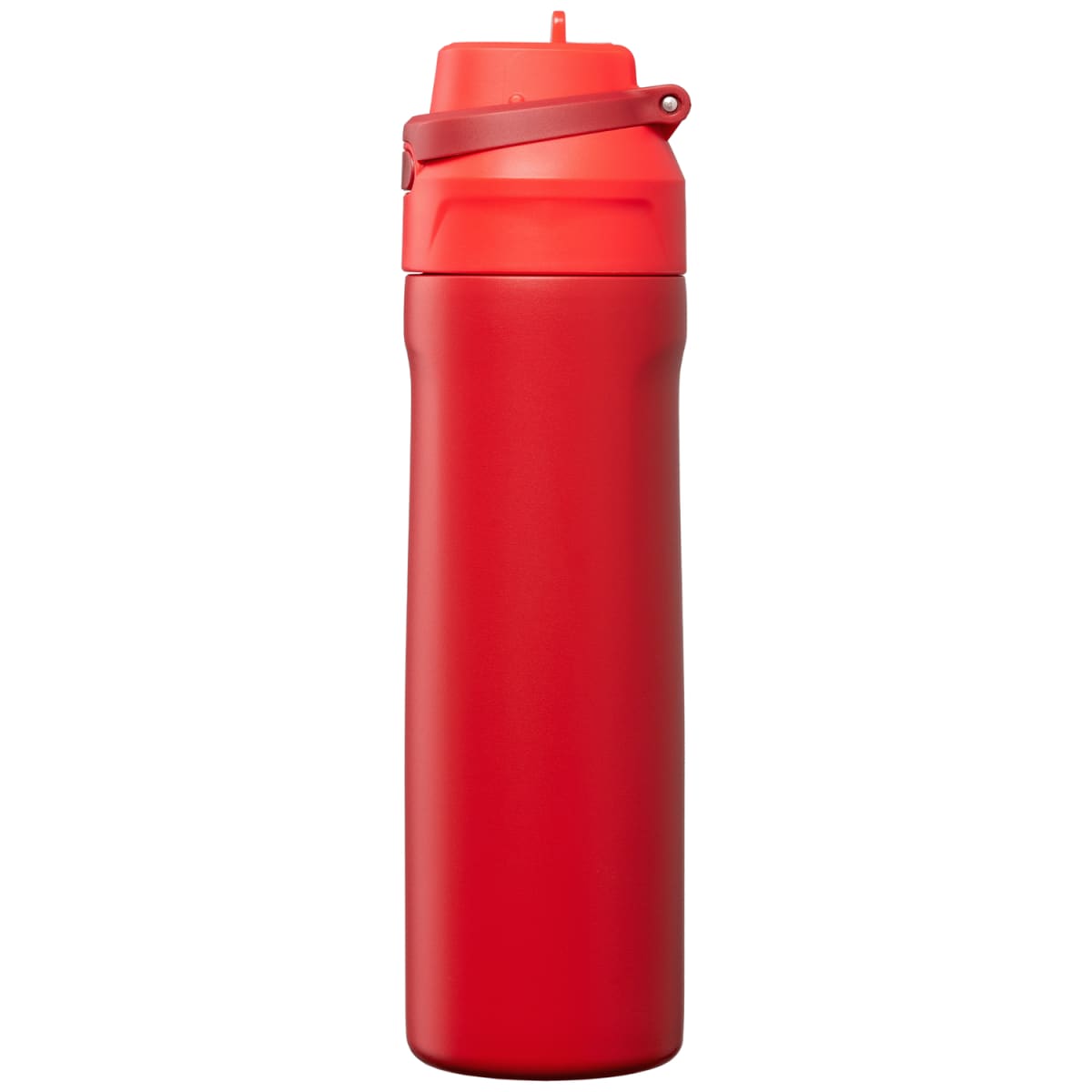 Branded Insulated Stainless Steel Flip-Straw Bottle 690ml in Red