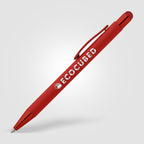 Branded Monochrome Soft-Touch Metal Pen with Stylus