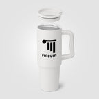 Branded Recycled Steel Insulated Tumbler with Straw 1180 ml