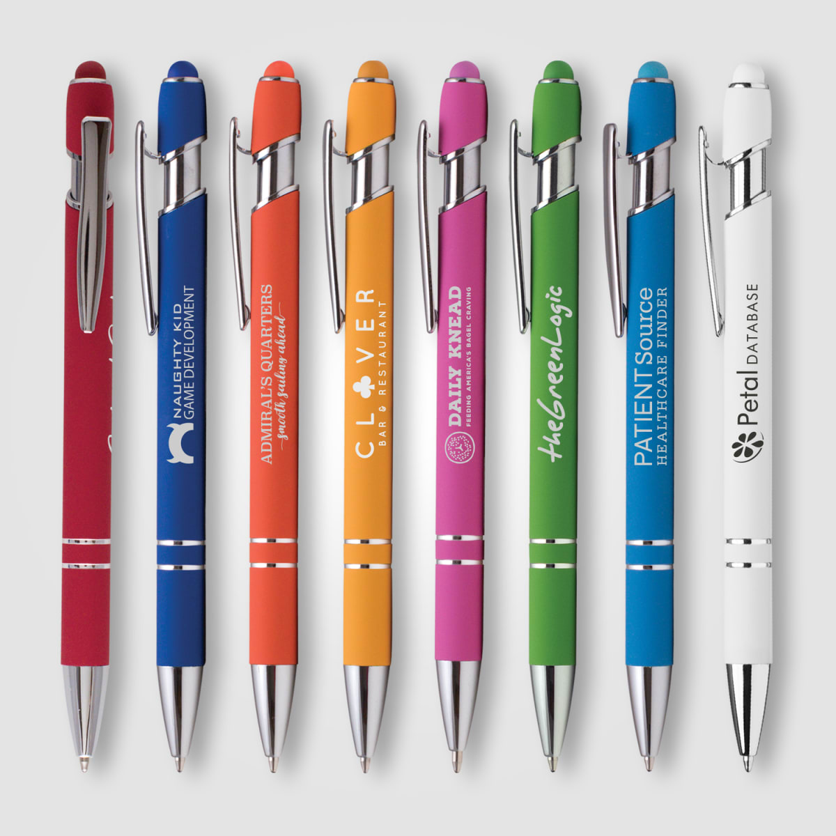 Branded Soft-Touch Rubber Stylus Pen
