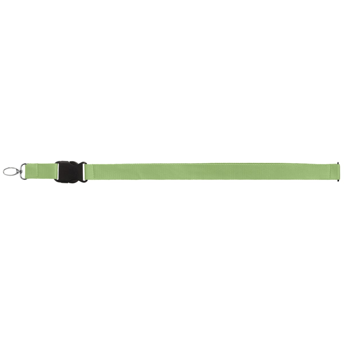 Branded Recycled Buckle Lanyard with Breakaway Clips in Green