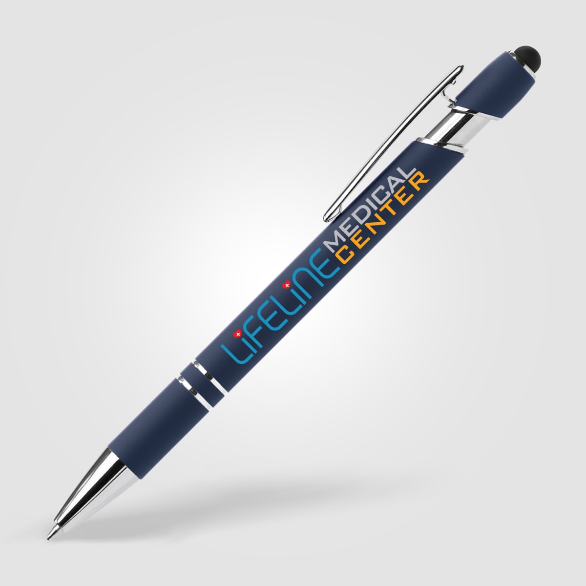 Branded Recycled Aluminium Pen with Stylus and Anti-Fraud Ink