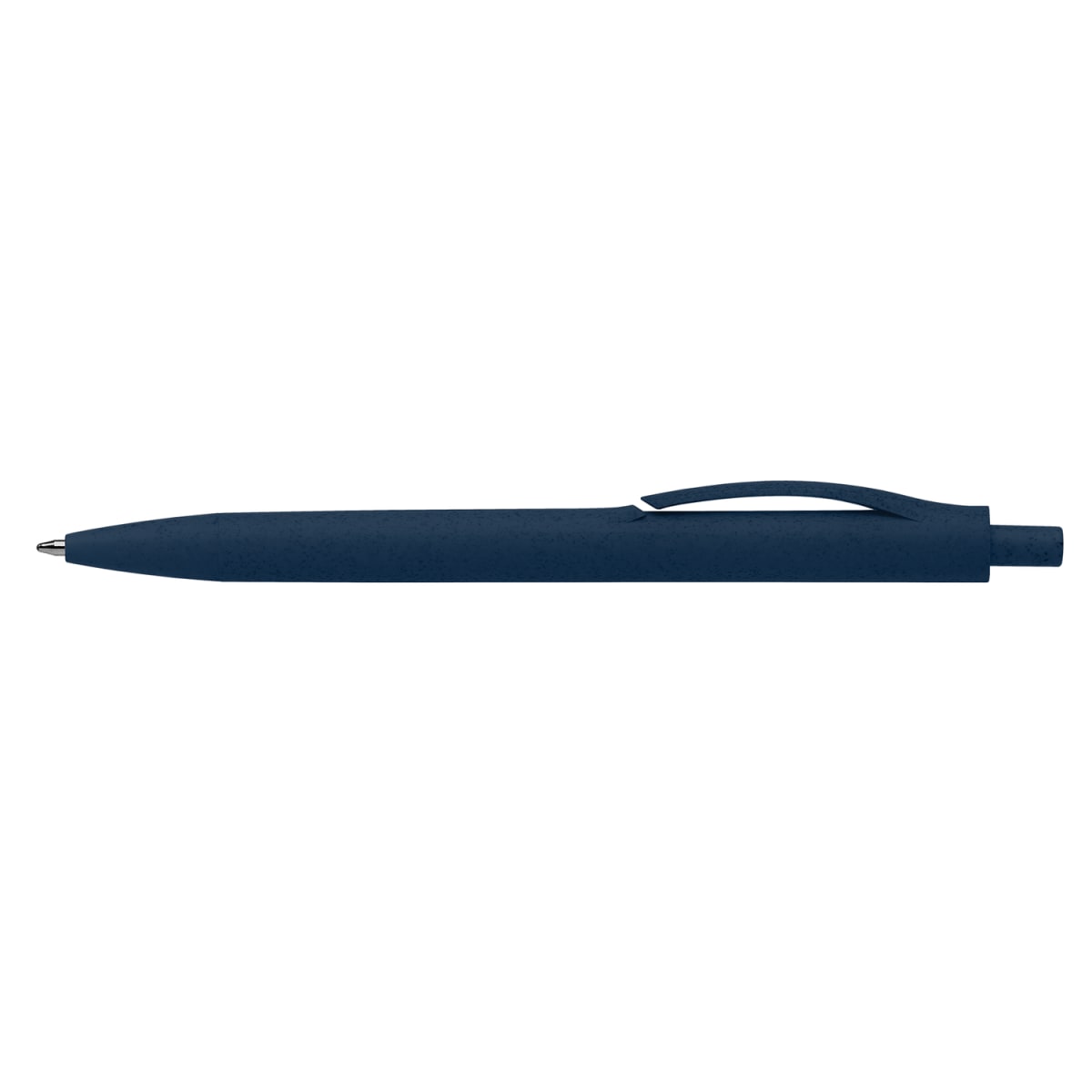 Branded Wheat Straw Retractable Ballpoint Pen in Blue