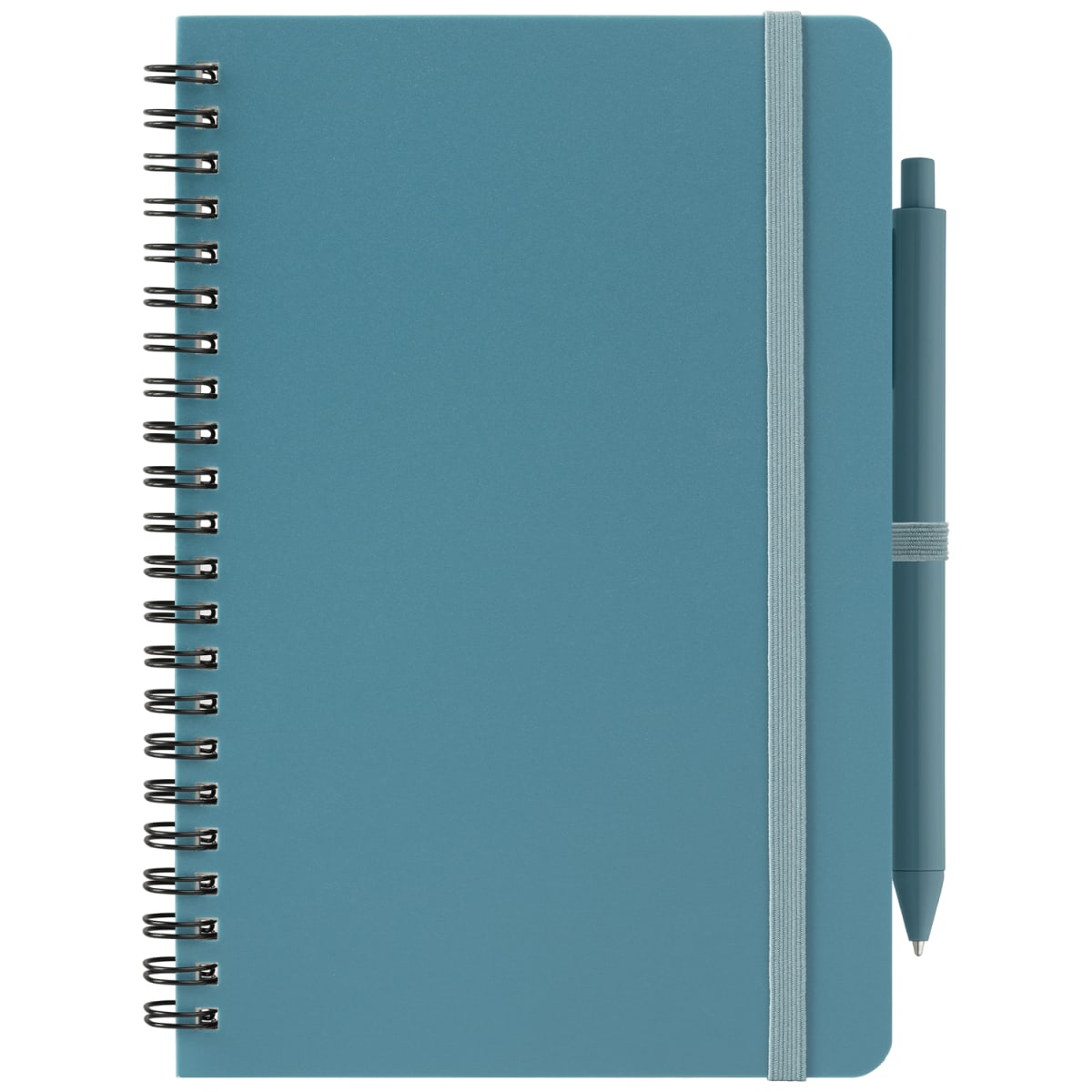 Branded A5 Repreve Recycled Spiral Notebook with Pen