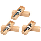 Branded Recycled Aluminium Pen and Torch Gift Set with Bamboo - GQM