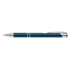 Branded Glossy Anodised Aluminium Pen in Navy Blue
