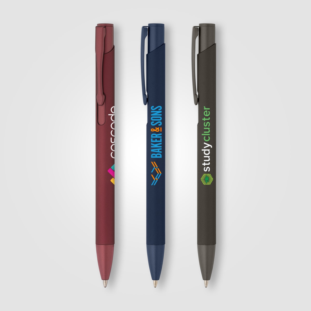 Branded Satin Aluminium Monochrome Pen