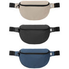 Branded Recycled Anti-Theft Waist Bag with Hook Zip