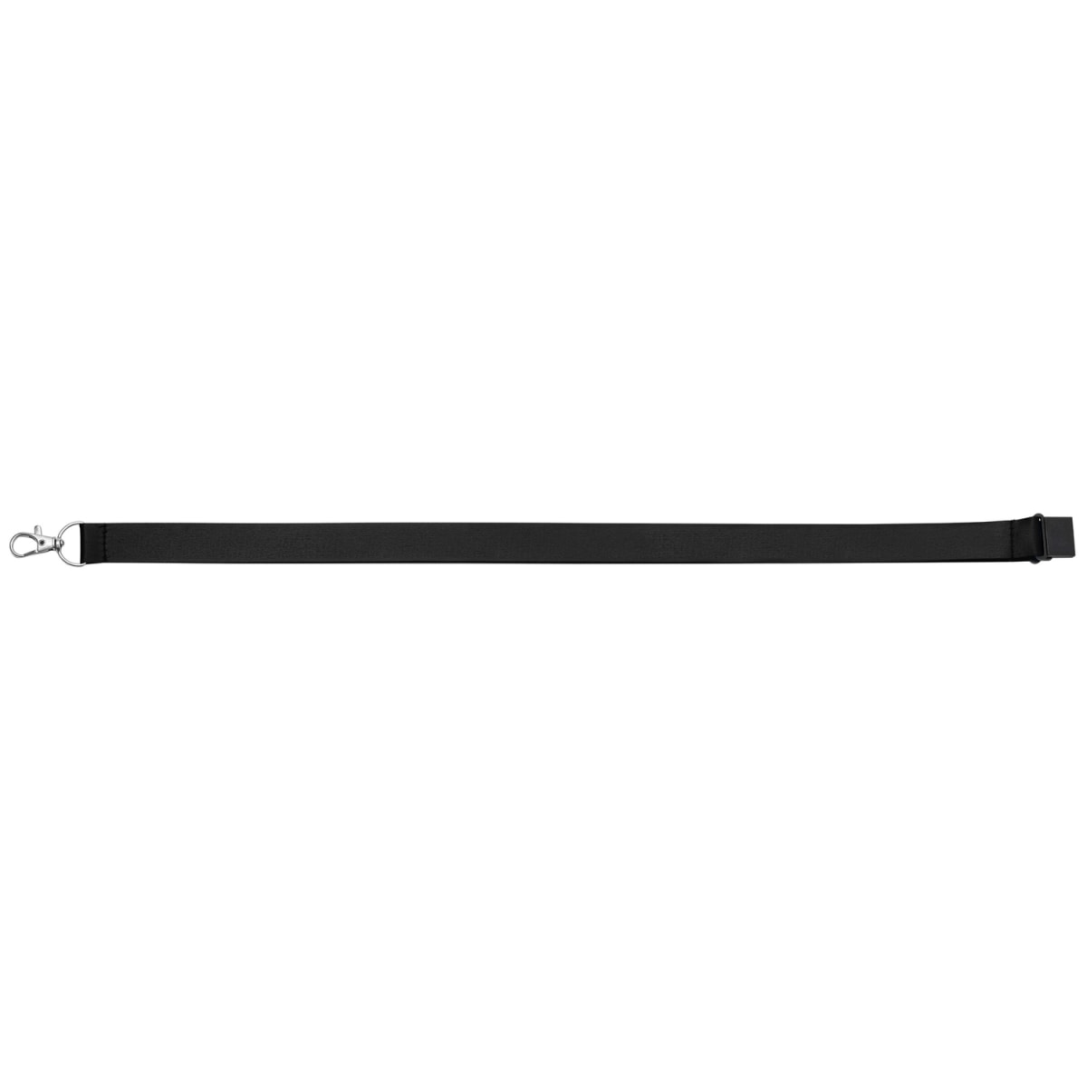 Branded Recycled rPET Breakaway Lanyard with Swivel Clip in Black