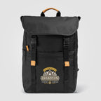 Branded rPET Laptop Backpack with Trolley Strap