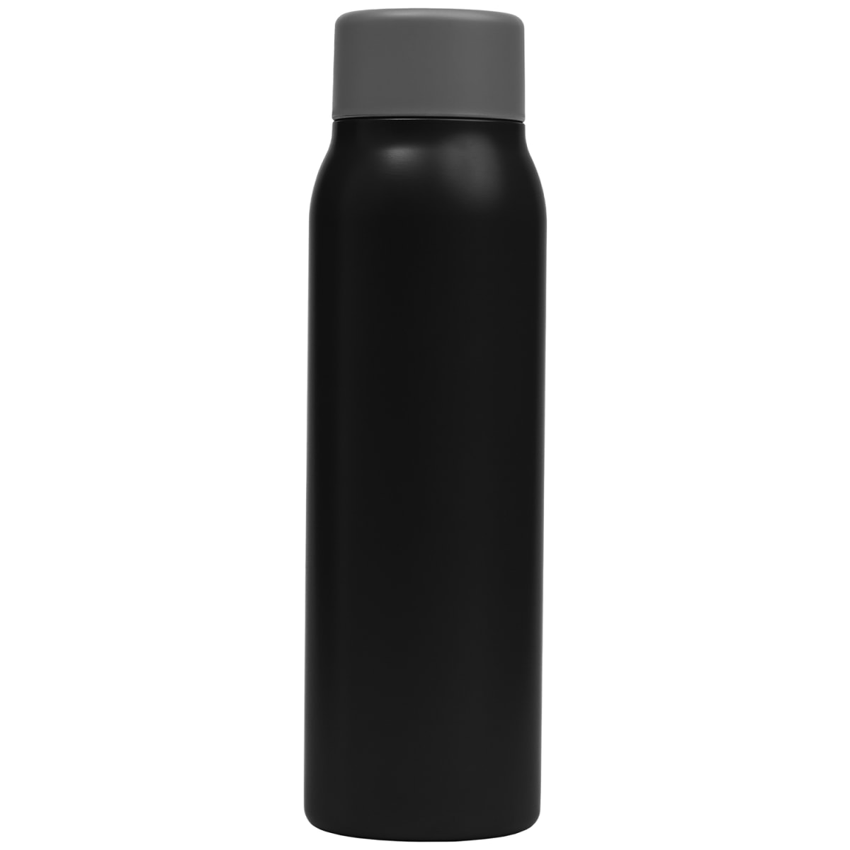 Branded Recycled Steel Carbonated Drinks Bottle 590ml in Black