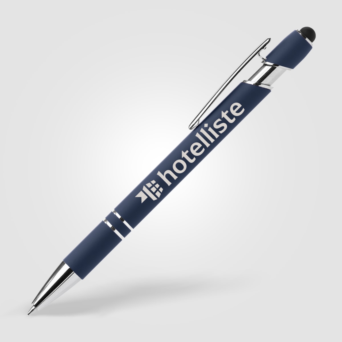 Branded Recycled Aluminium Pen with Stylus and Anti-Fraud Ink