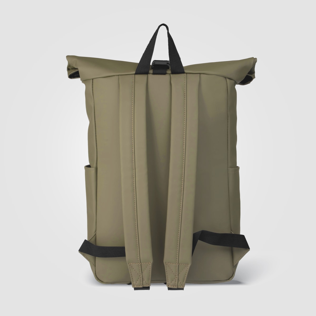 Branded Recycled PU Rolltop Laptop Backpack - 12L