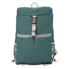 Branded Recycled Laptop Backpack with Side Pockets in Dark Green