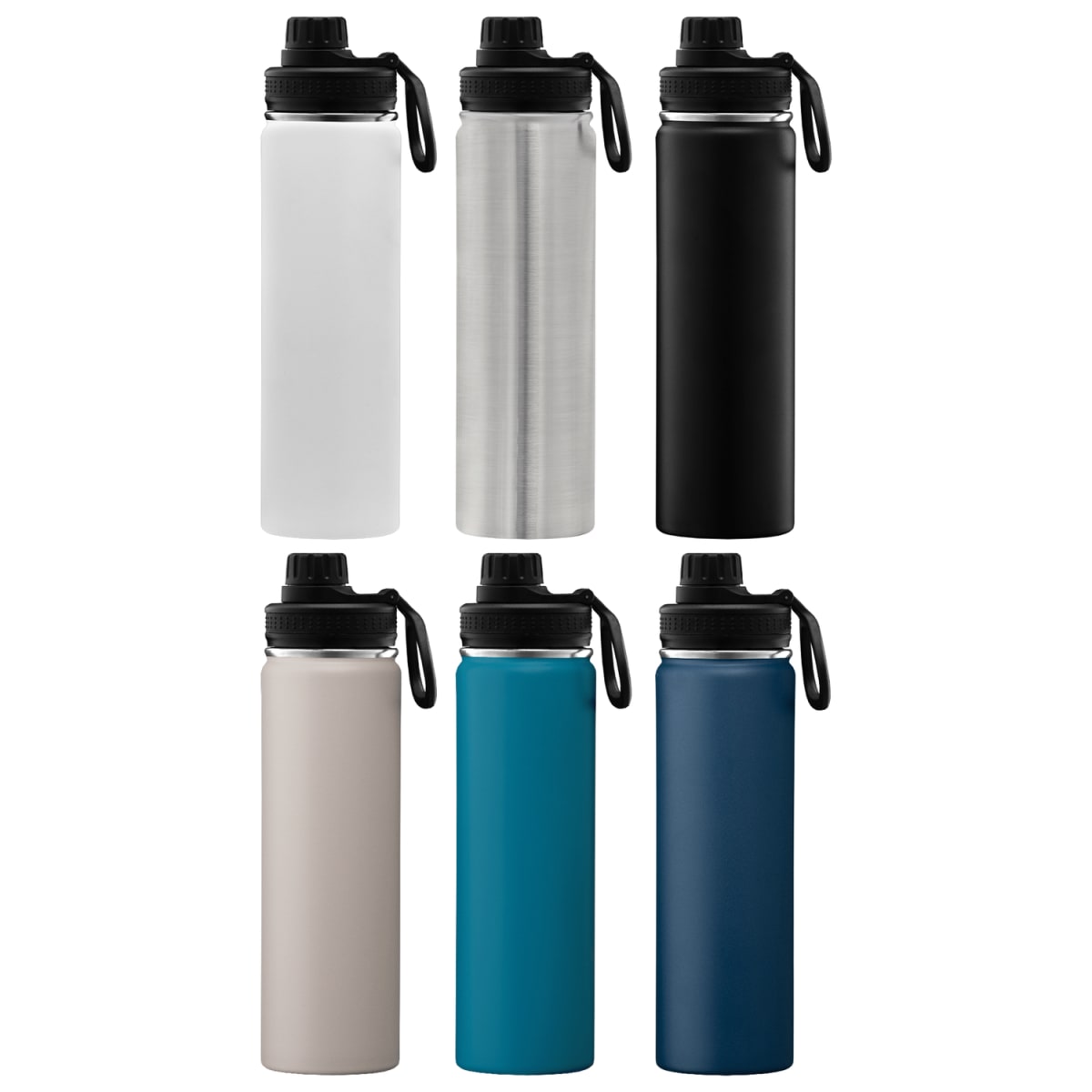 Branded Insulated Stainless Steel Bottle with Carry Handle 710ml