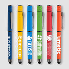 Branded Recycled Plastic Fidget Spinner Gel Pen with Stylus