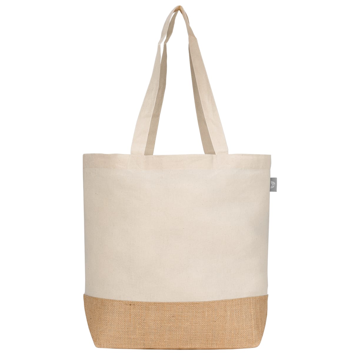 Branded Recycled Cotton and Jute Shopper Tote Bag