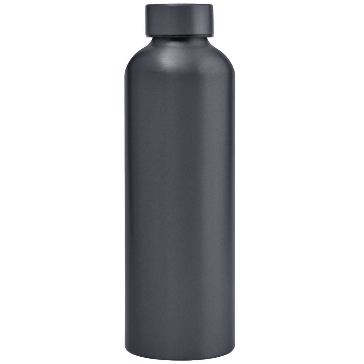 Branded Recycled Stainless Steel Metallic Bottle 710ml in Gunmetal