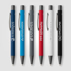 Branded Recycled Aluminium Soft-Touch Ballpoint Pen