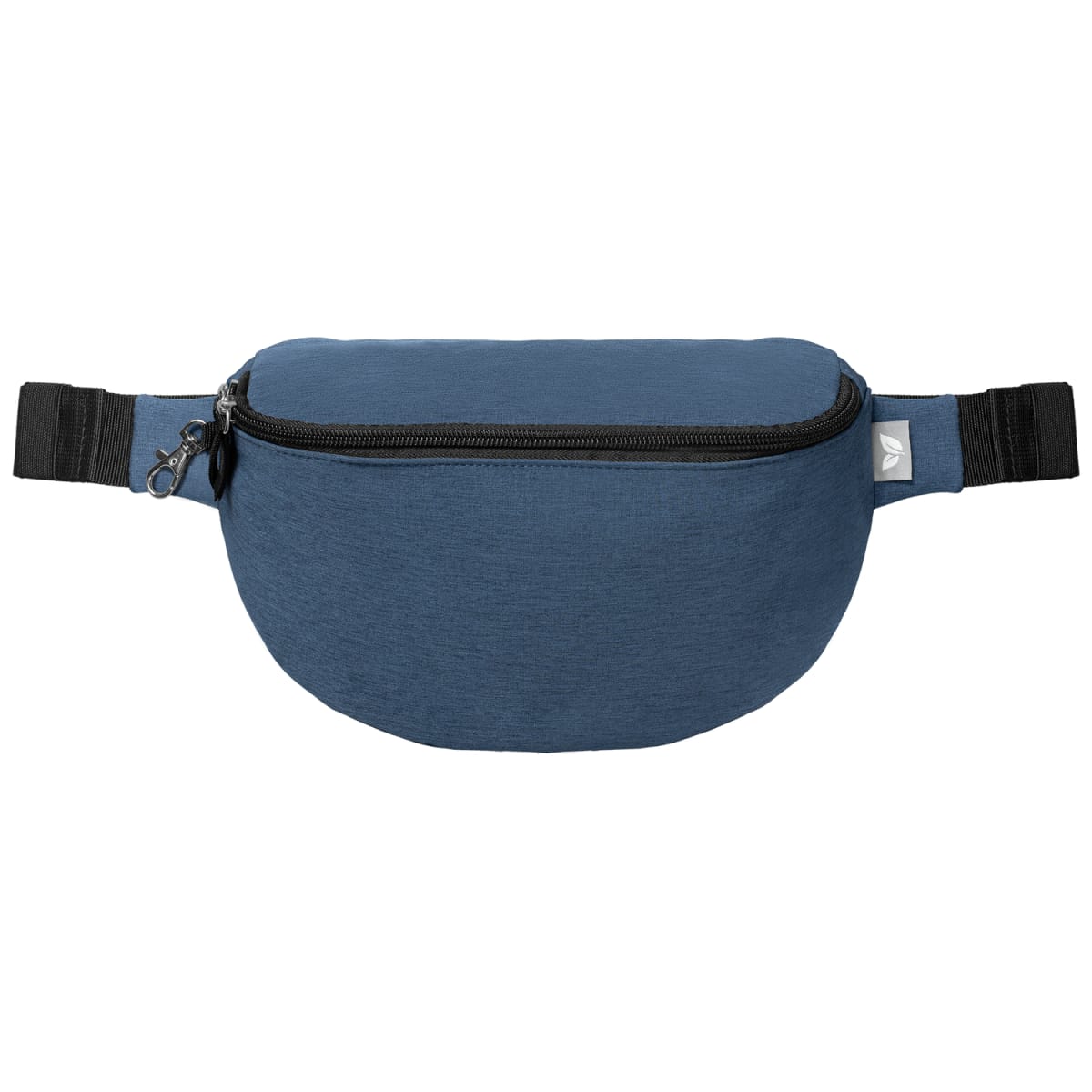 Branded Recycled Anti-Theft Waist Bag with Hook Zip