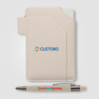 Branded PU Passport Holder and Pen Set