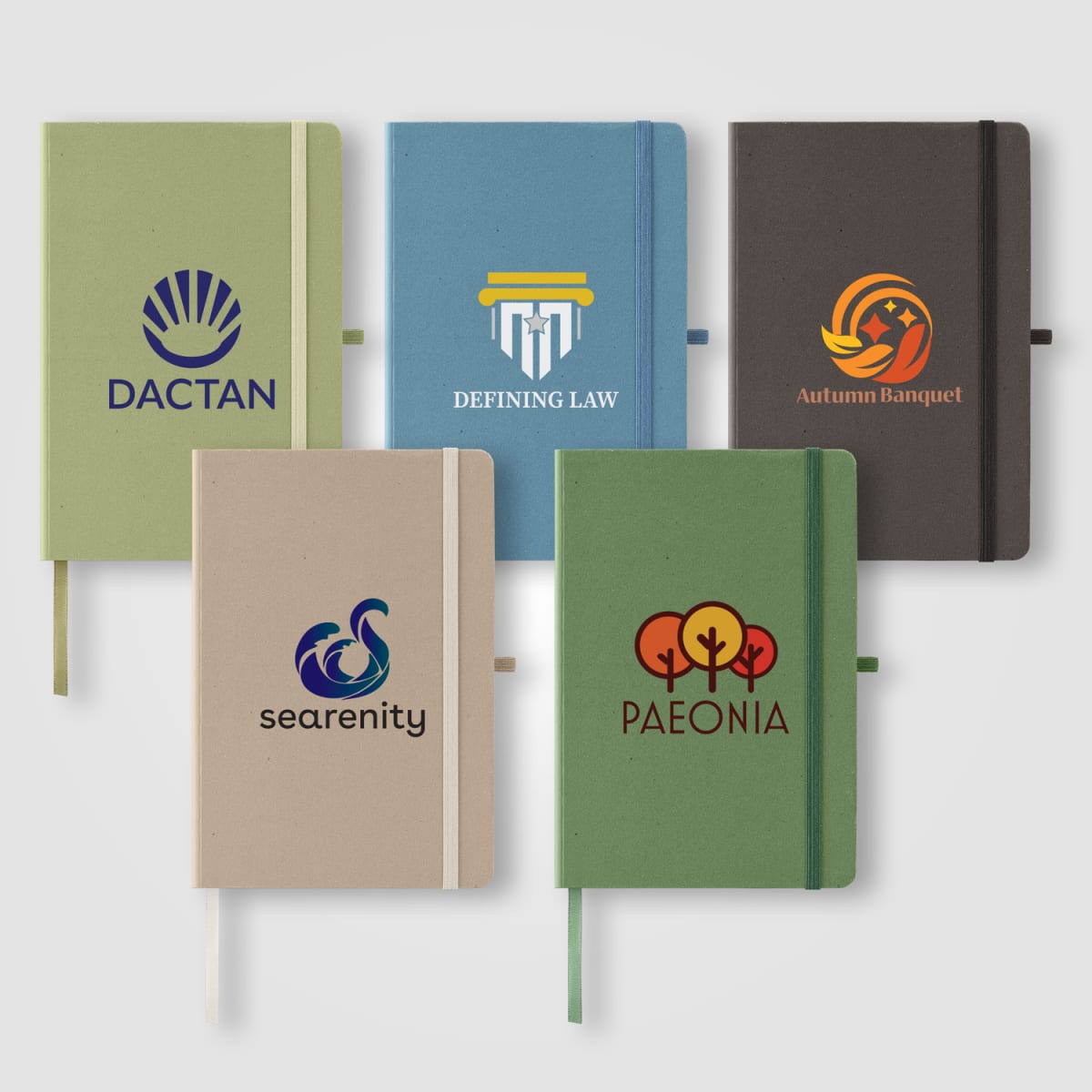 Branded Recycled Milk Carton A5 Hard Cover Notebook